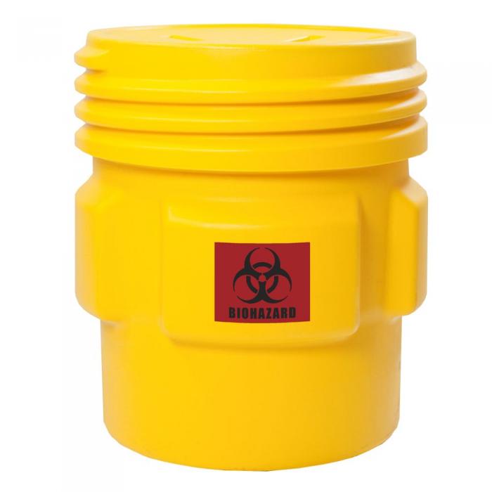 166OP-BIO-Biohazardous Overpacks with Screw-On Lid-Eagle For safe storage, handling and transportati
