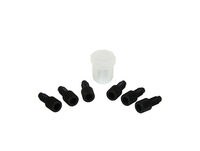28180-Replacement Poly Plug Cap Kit for HPLC Poly (PTFE) Manifold-Justrite White