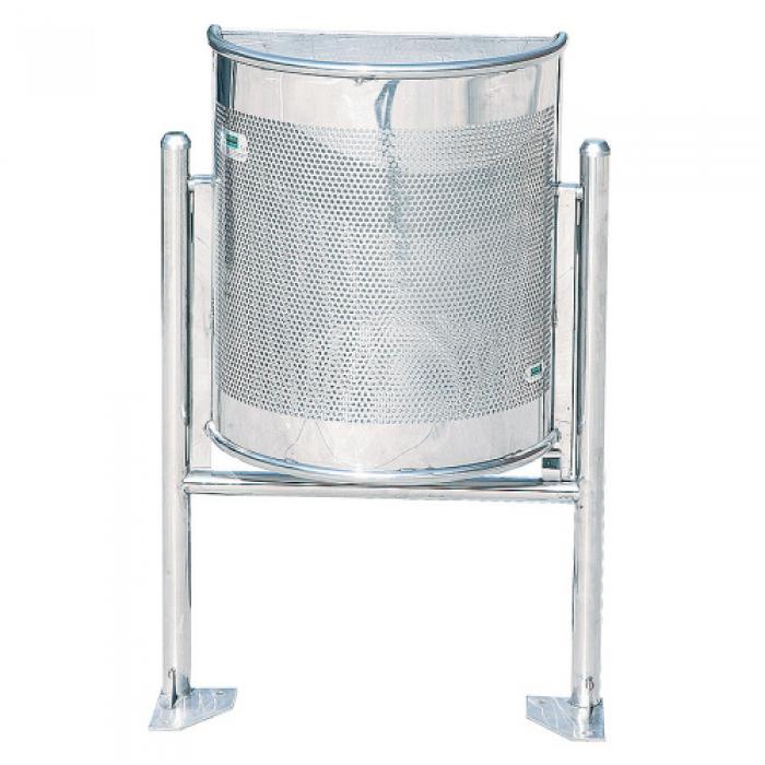 Контейнер для мусора Inox - полукруглый 30 L